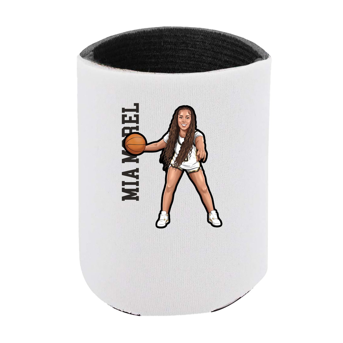Can Holder — Name Vertical in White