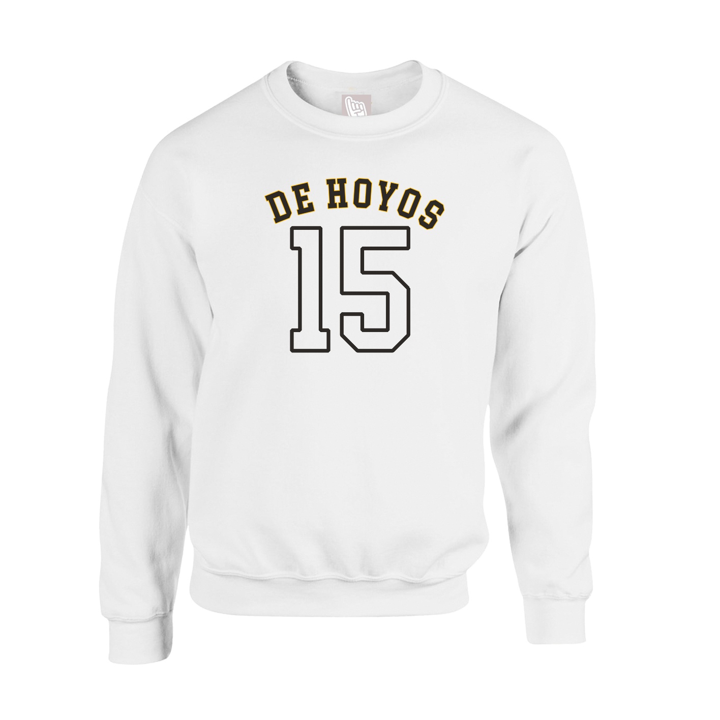 Fleece Crew — Shirsey Arch in White