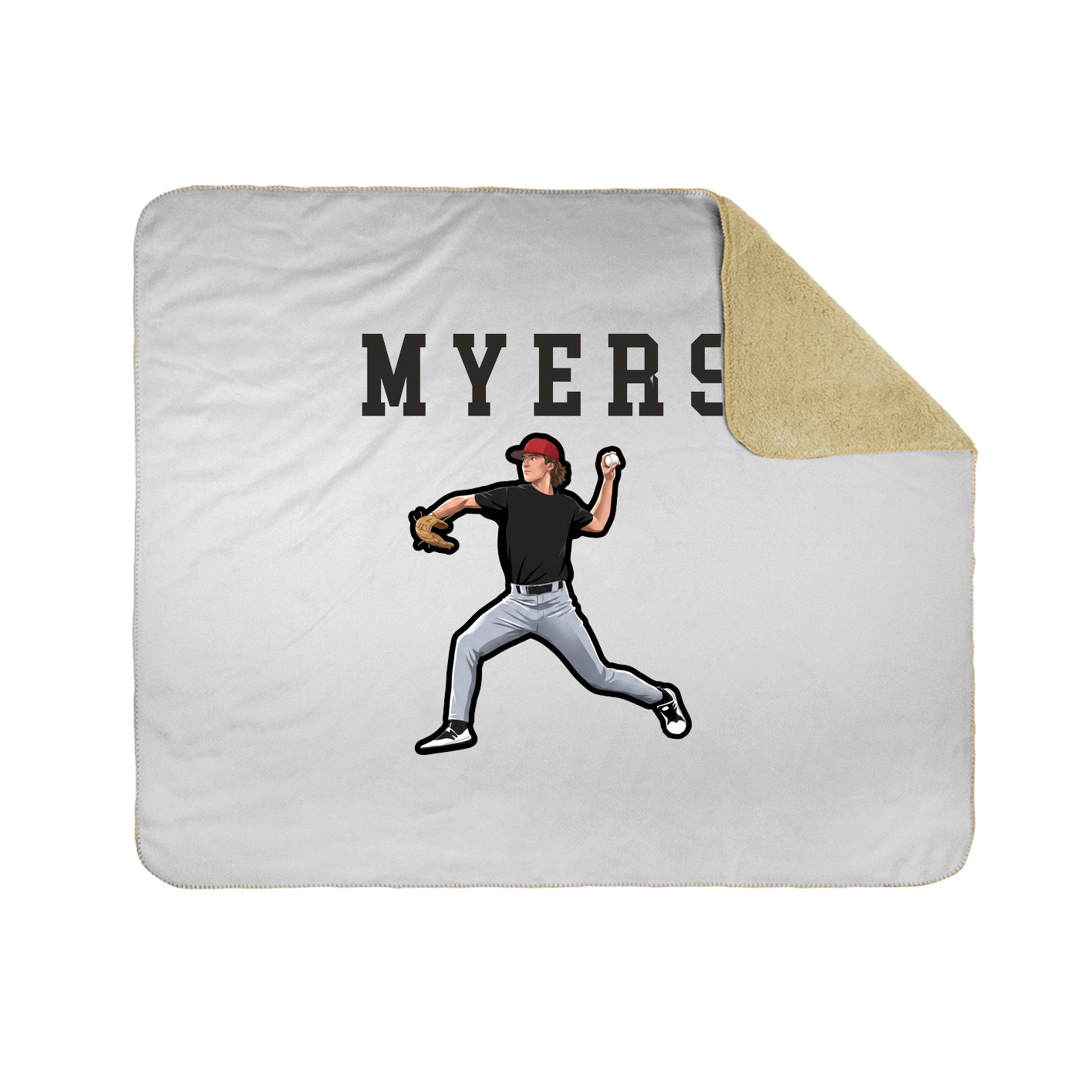 Throw Blanket — Shirsey in White