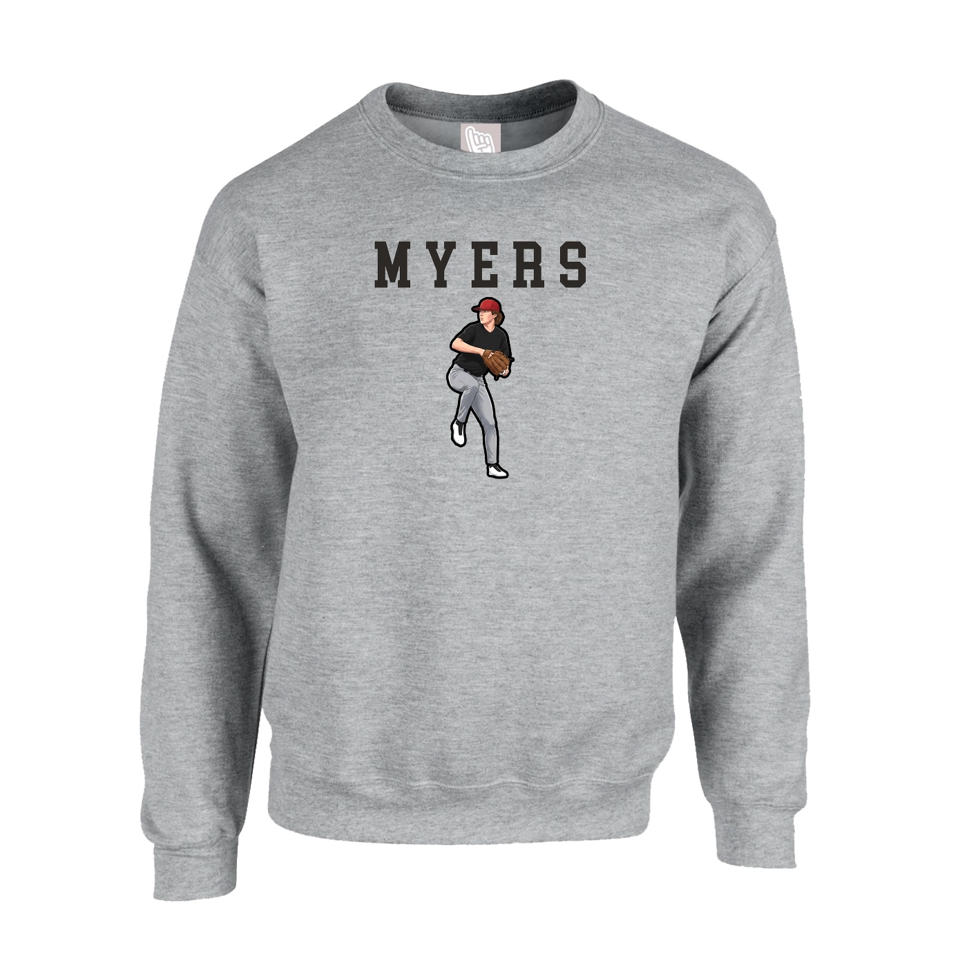 Fleece Crew — Shirsey in Grey
