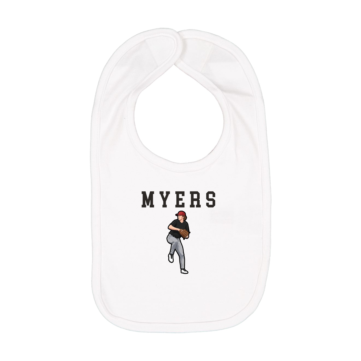 Infant Bib — Shirsey in White