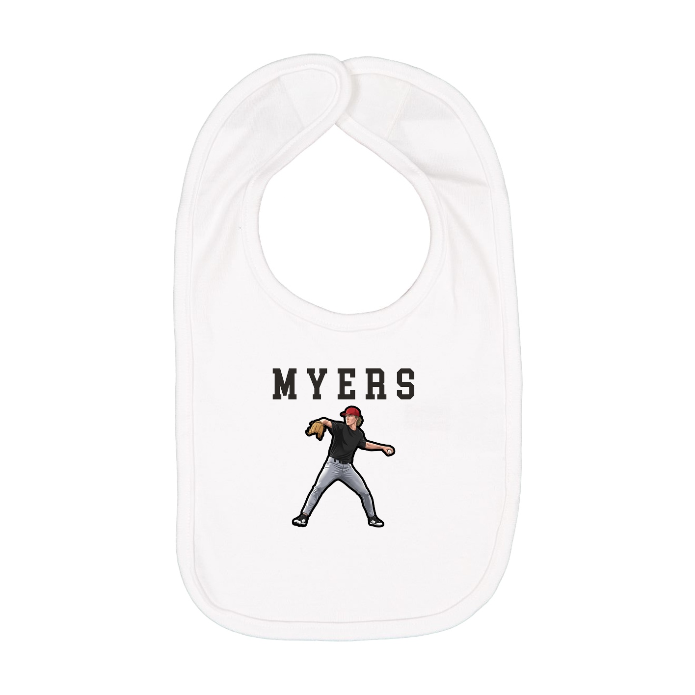 Infant Bib — Shirsey in White