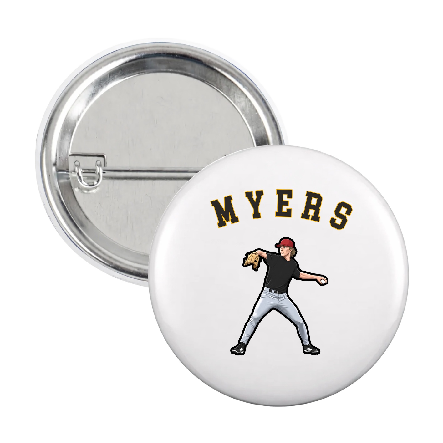 Game Day Button — Shirsey Arch in White