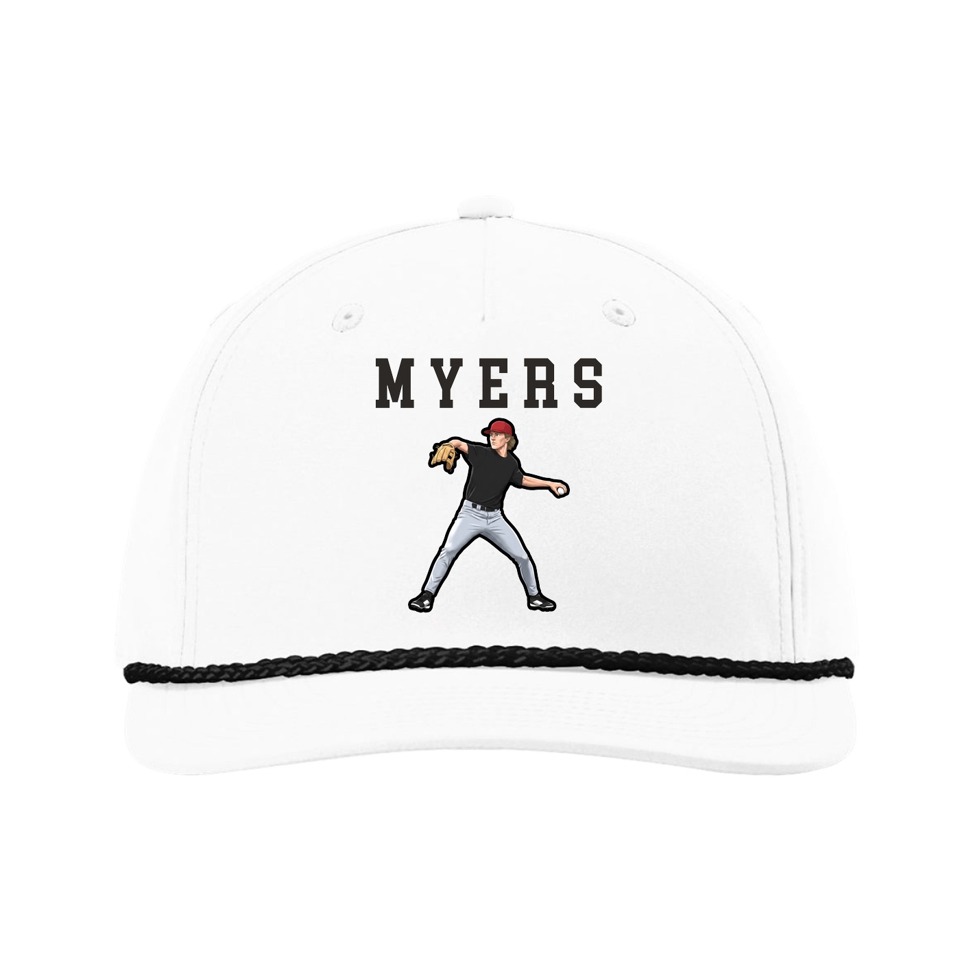 Five-Panel Classic Rope Cap — Shirsey in White