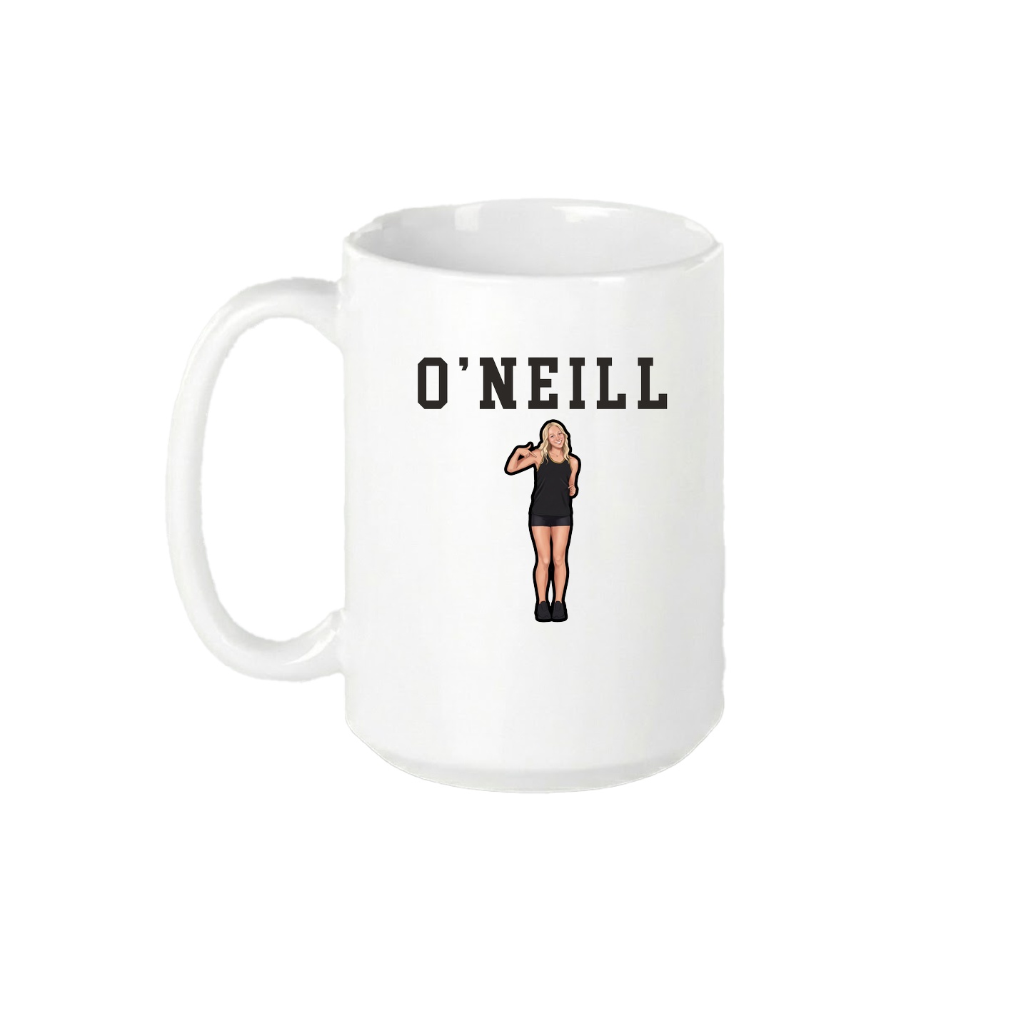 15oz Coffee Mug — Shirsey in White