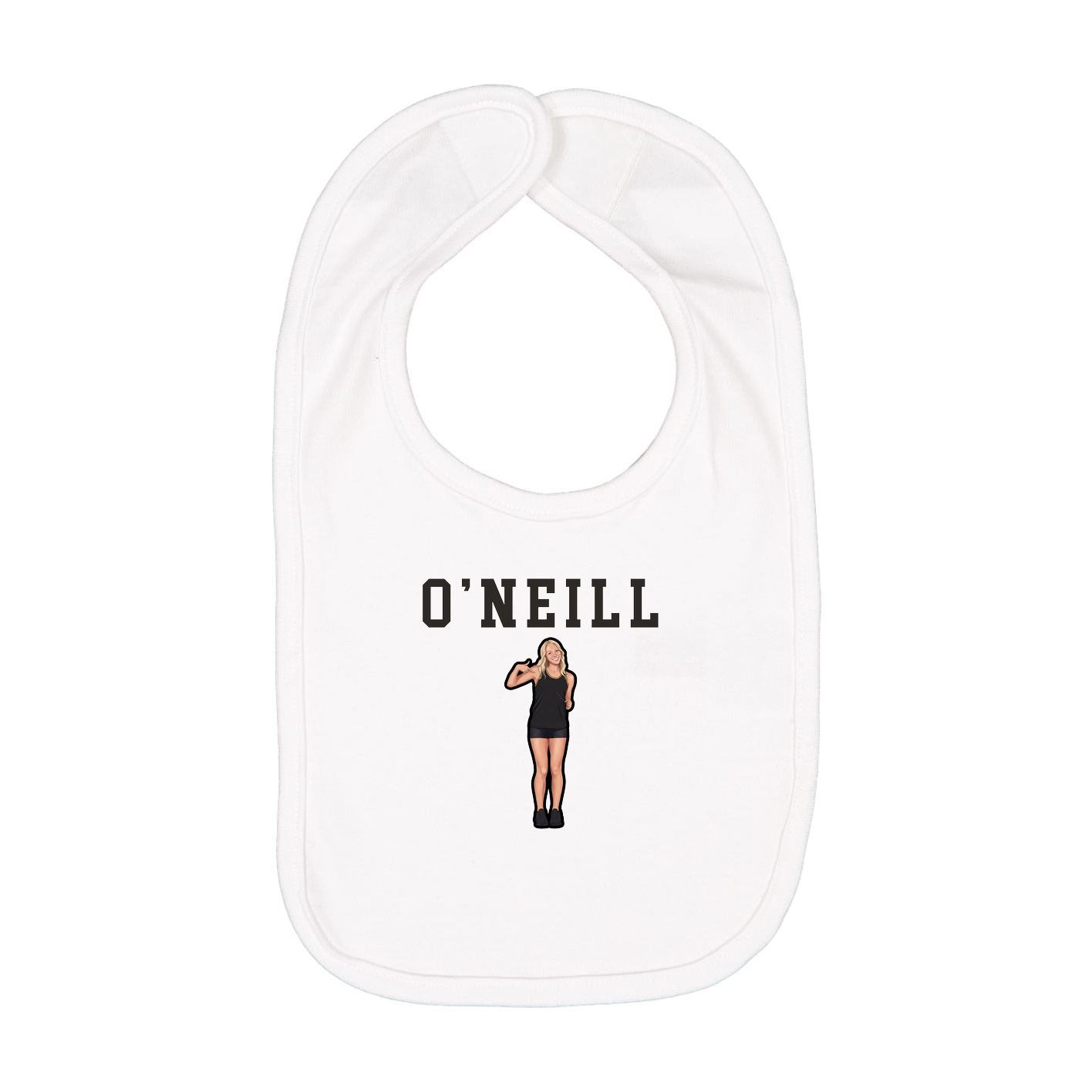 Infant Bib — Shirsey in White