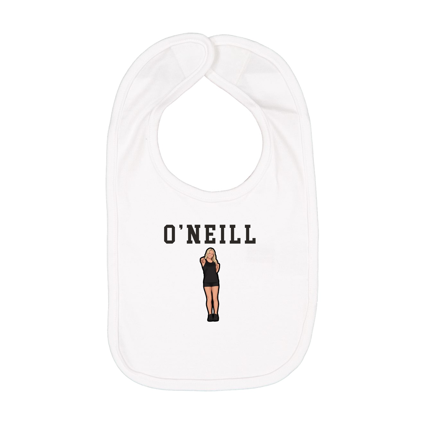 Infant Bib — Shirsey in White
