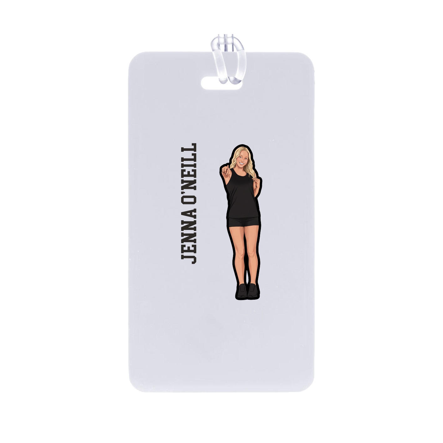 Bag Tag — Name Vertical in Classic