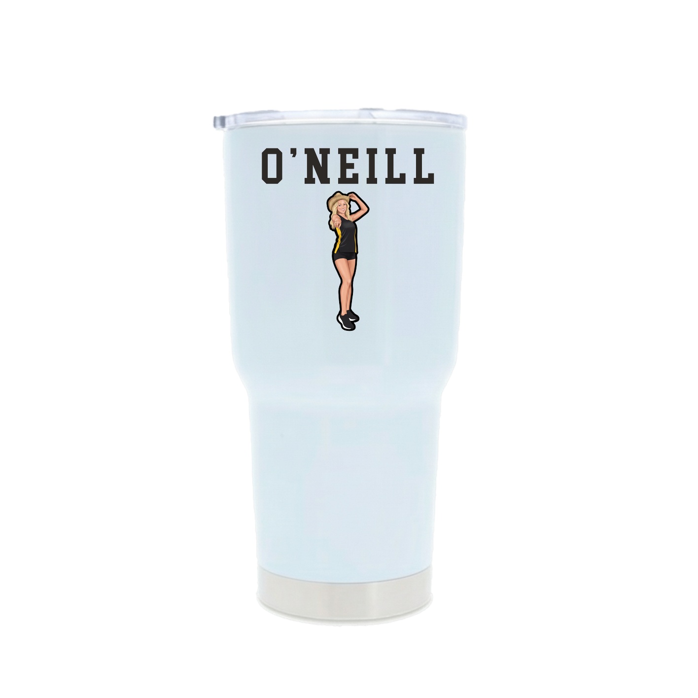30oz Stainless Steel Tumbler — Shirsey in White