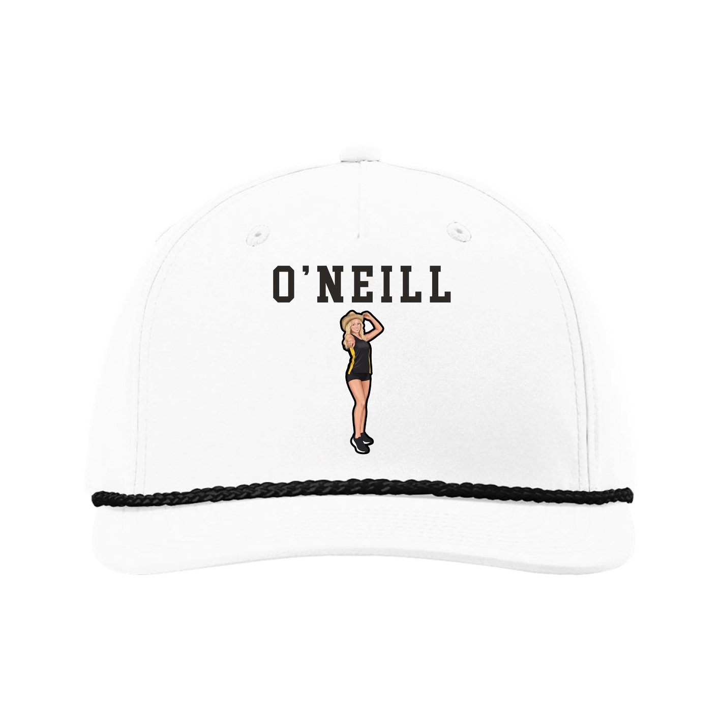 Five-Panel Classic Rope Cap — Shirsey in White