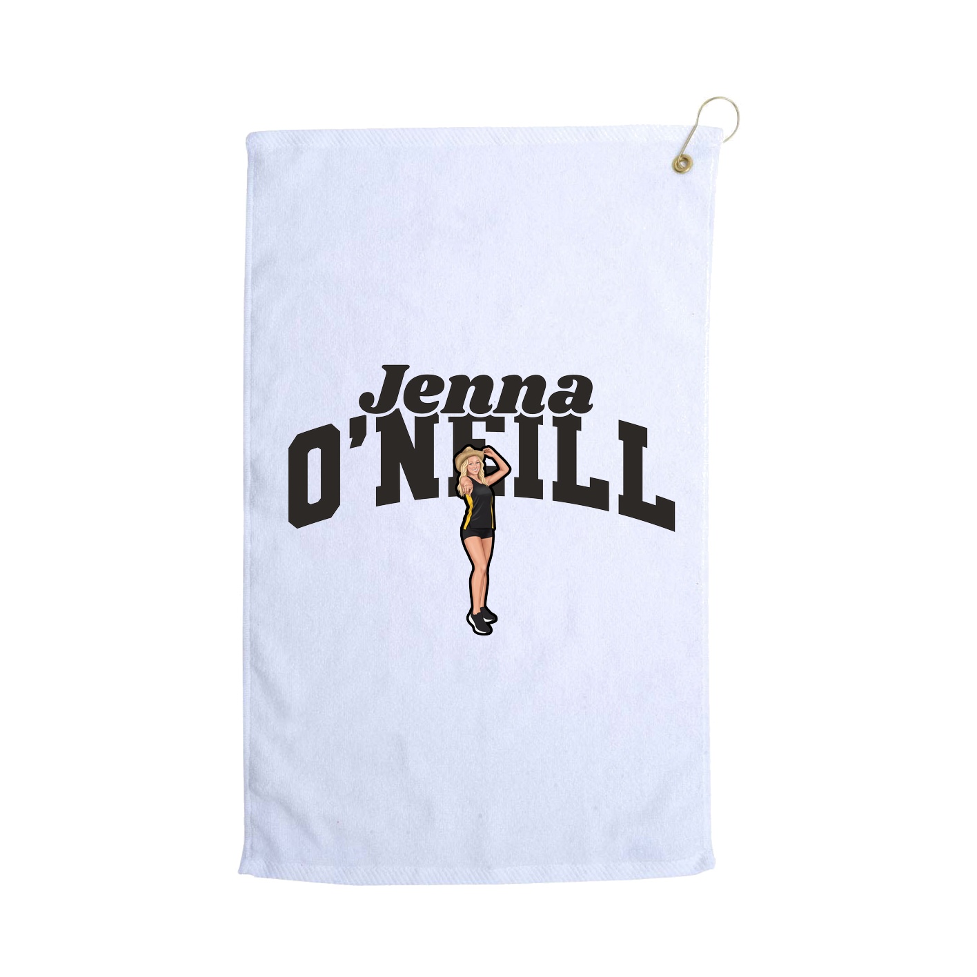 Golf Towel — Signature Arch in White