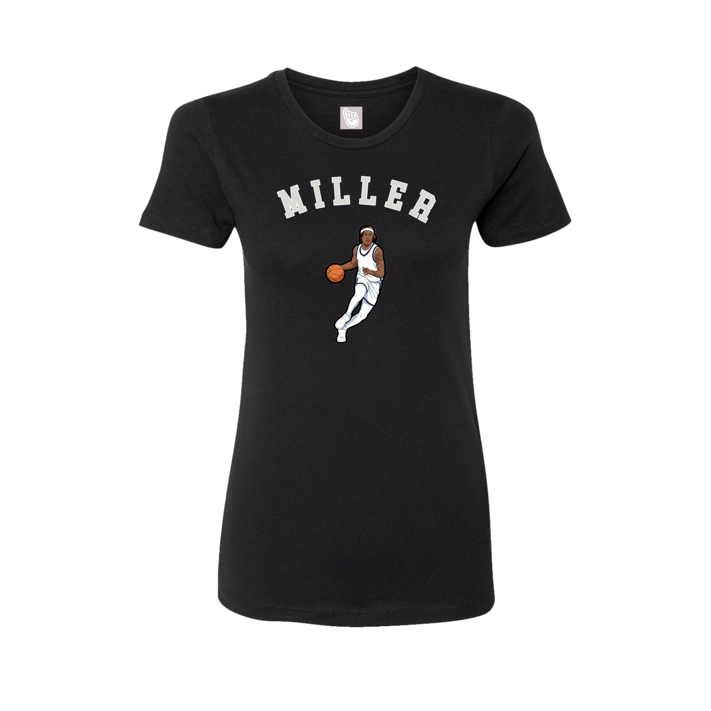 Fitted Women's Tee — Shirsey Arch in Black