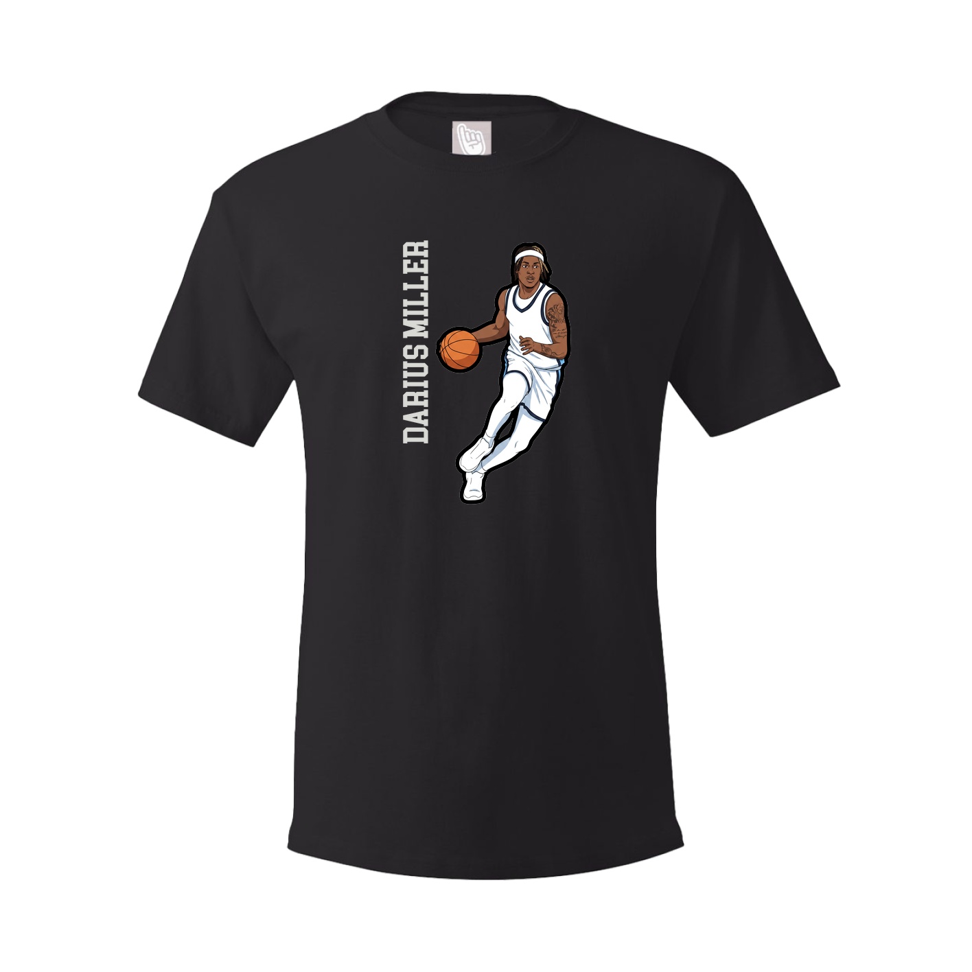 Youth Tee — Name Vertical in Black