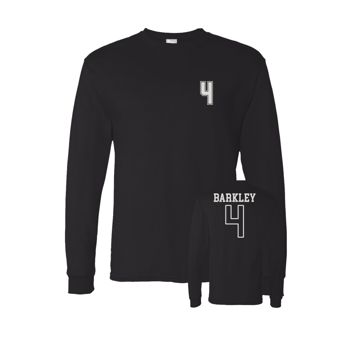 Long Sleeve Tee — Chest Back in Black
