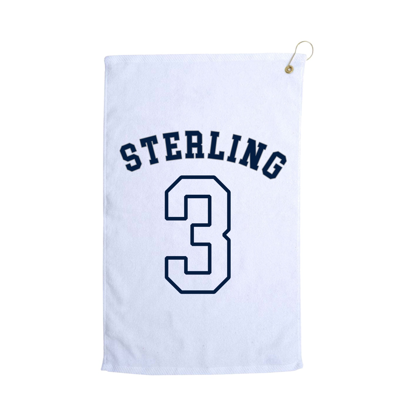 Golf Towel — Shirsey Arch in White