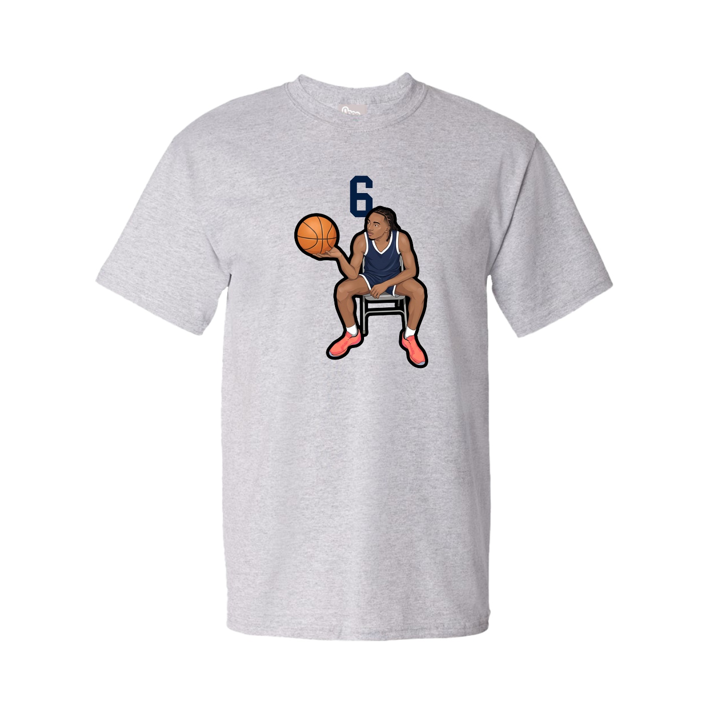 Youth Tee — Number Top in Grey