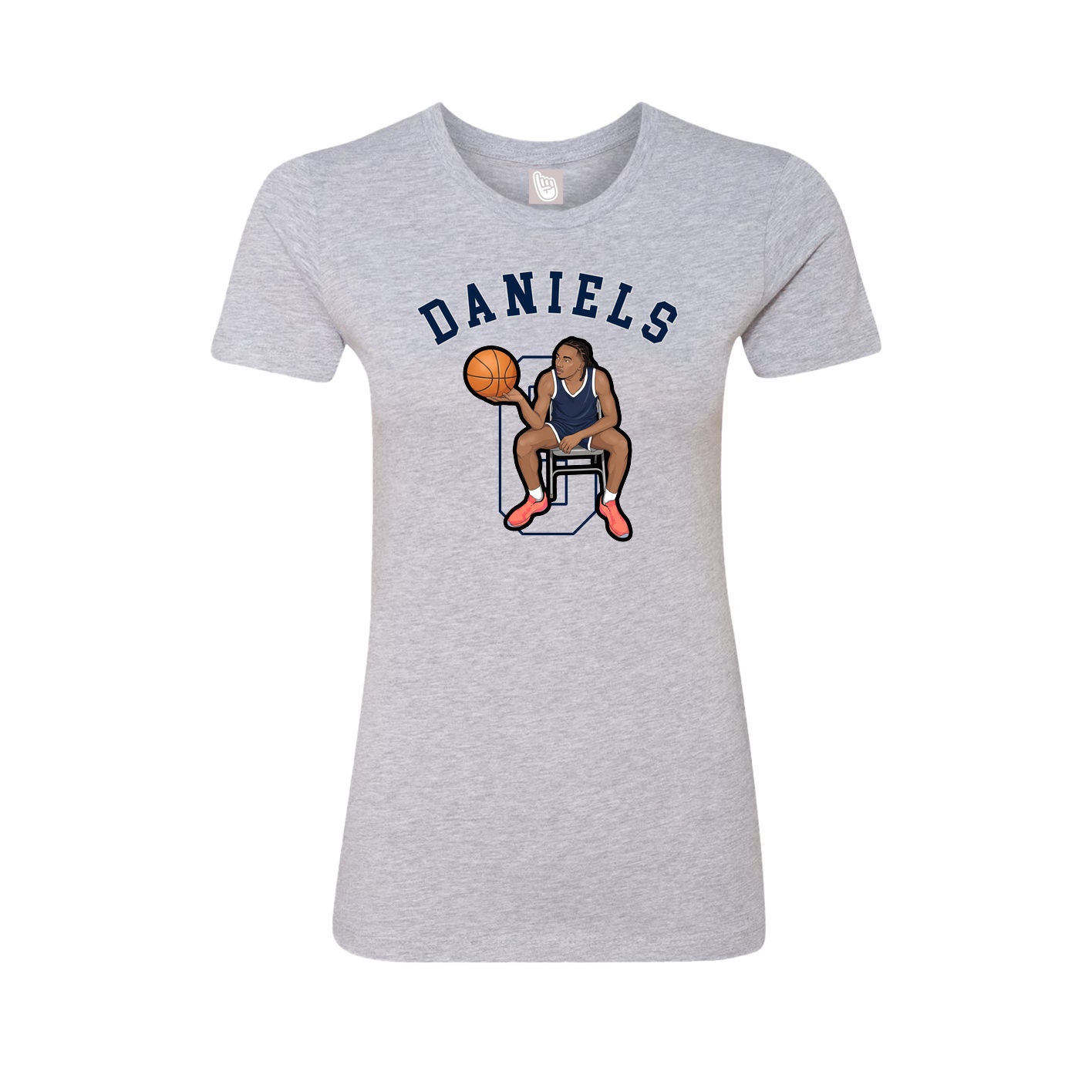 Fitted Women's Tee — Shirsey Arch in Grey