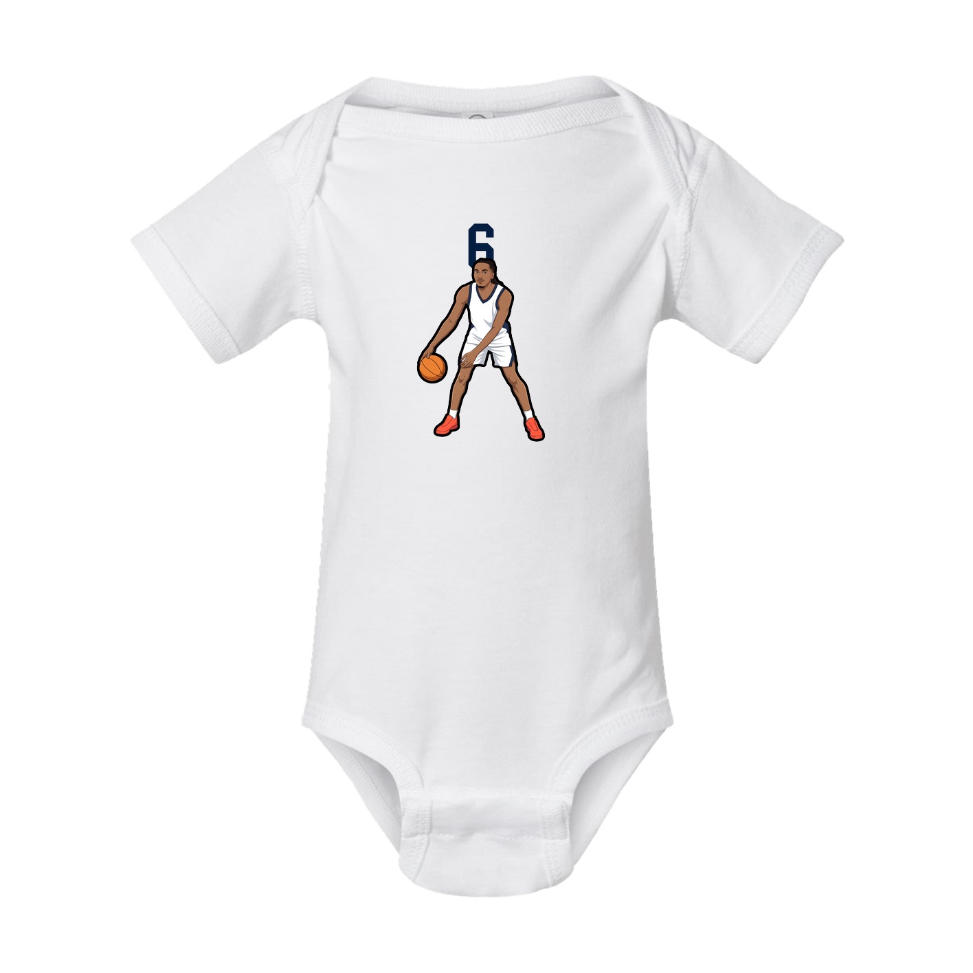 Baby Onesie — Number Top in White