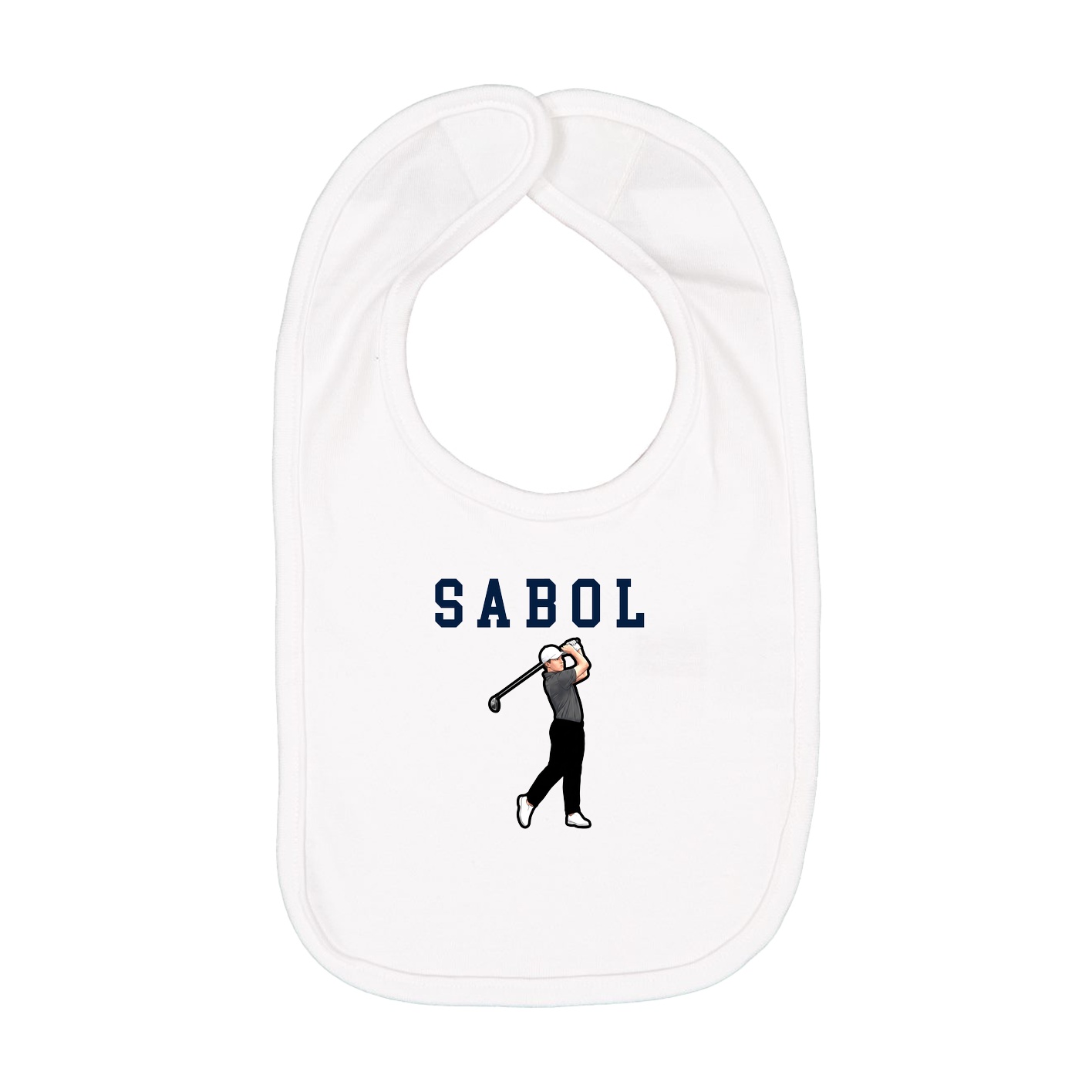 Infant Bib — Shirsey in White