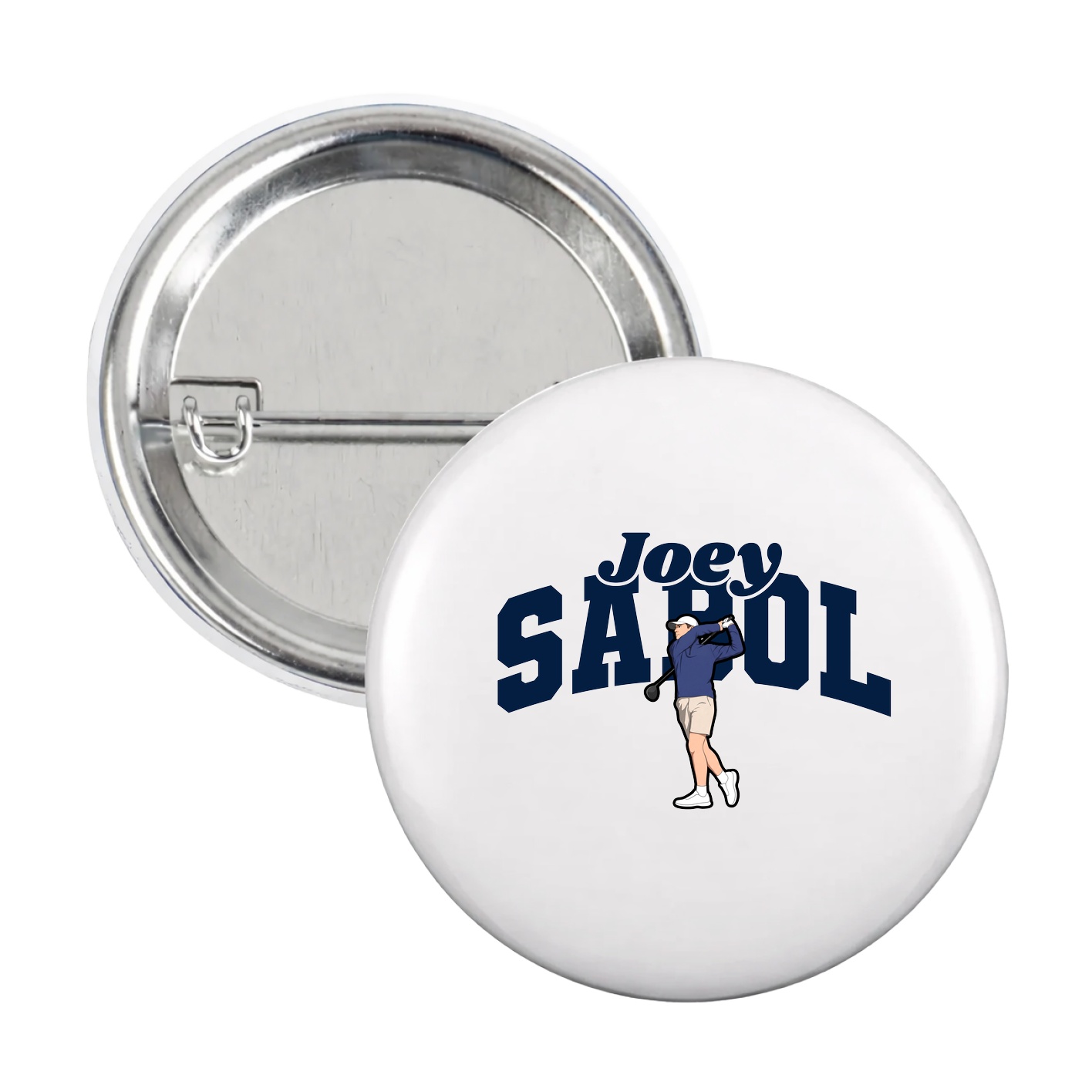 Game Day Button — Signature Arch in White
