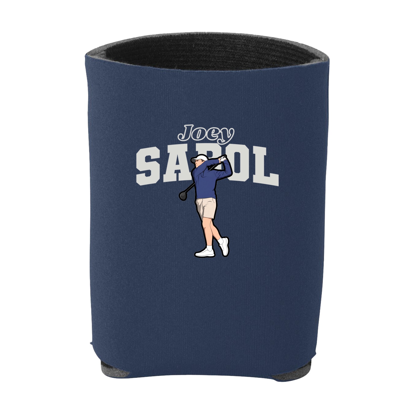 Can Holder — Name Arch in Navy
