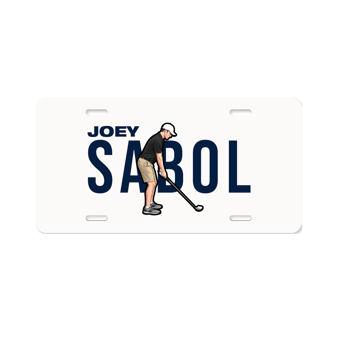 License Plate — Player Name in Classic