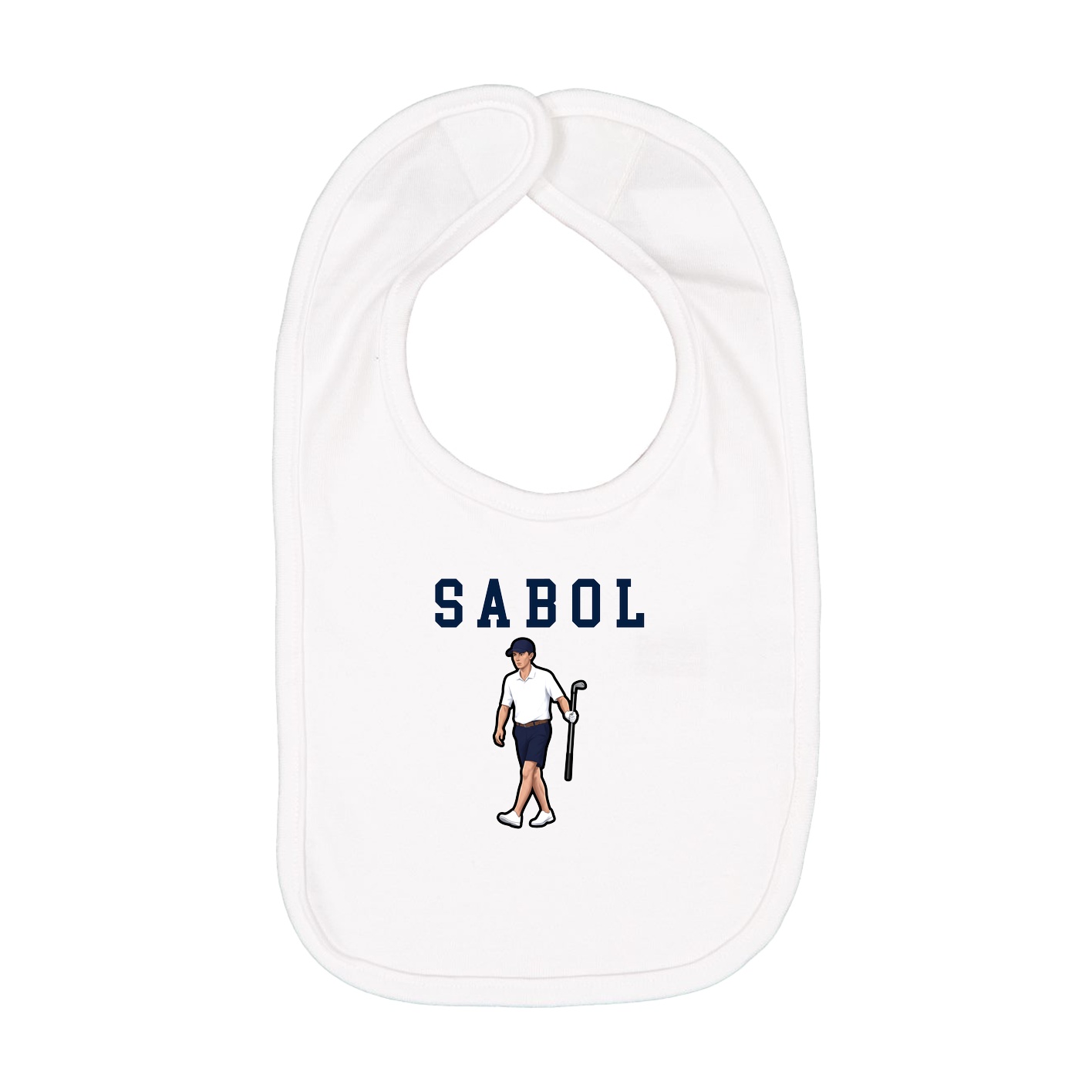 Infant Bib — Shirsey in White