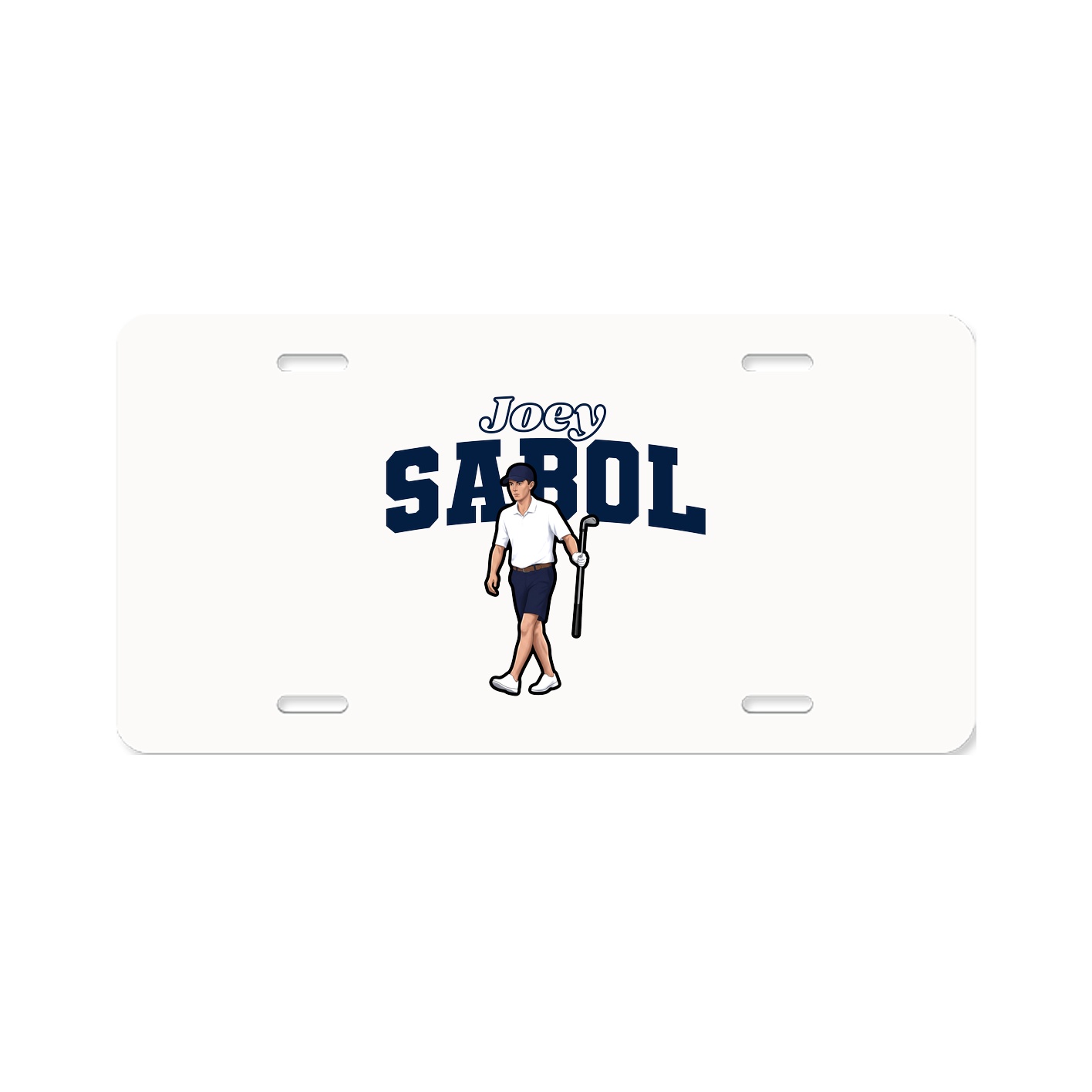 License Plate — Name Arch in Classic