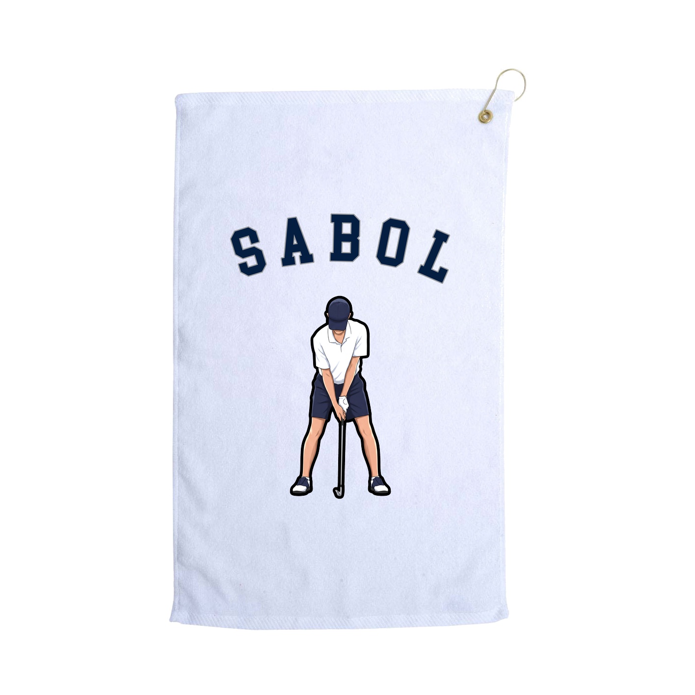 Golf Towel — Shirsey Arch in White