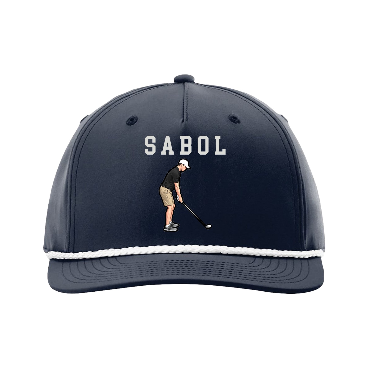 Five-Panel Classic Rope Cap — Shirsey in Navy