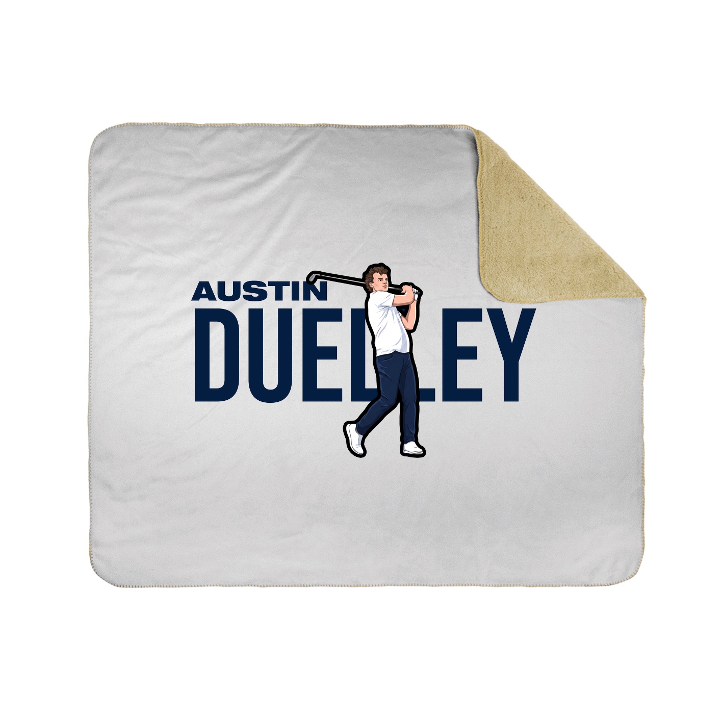 Throw Blanket — Player Name in White