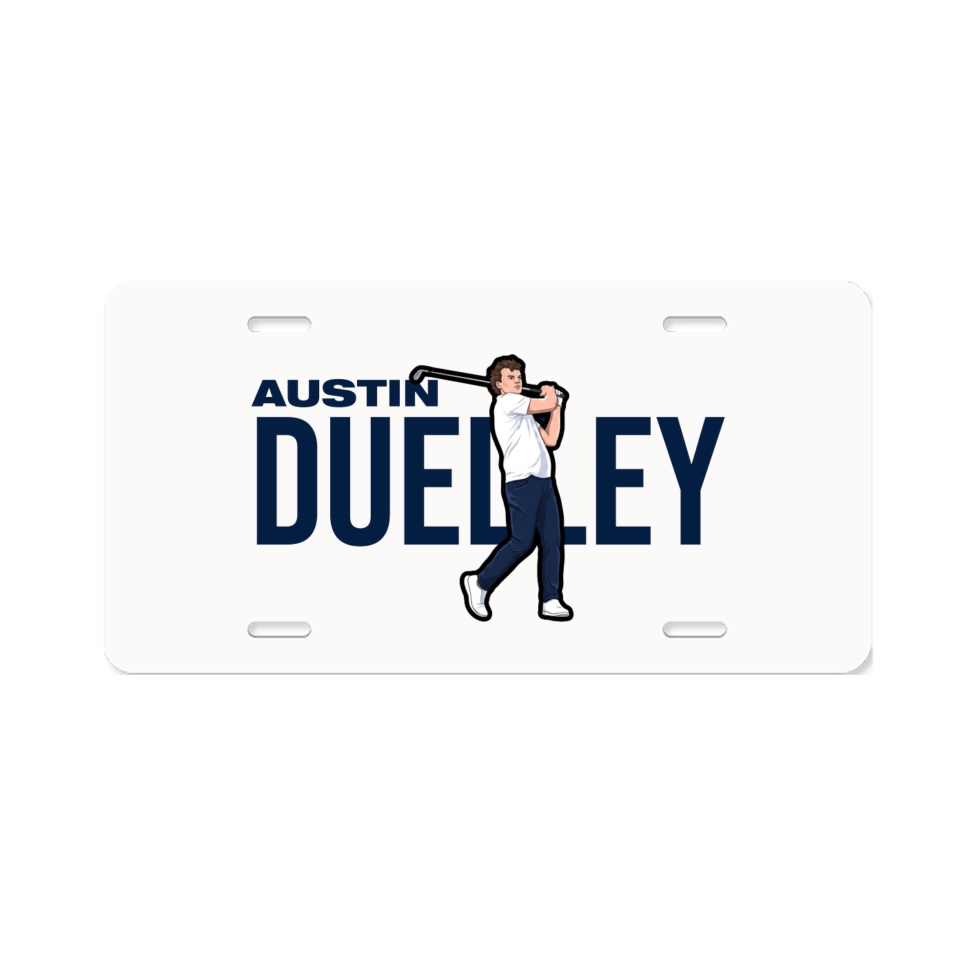 License Plate — Player Name in Classic
