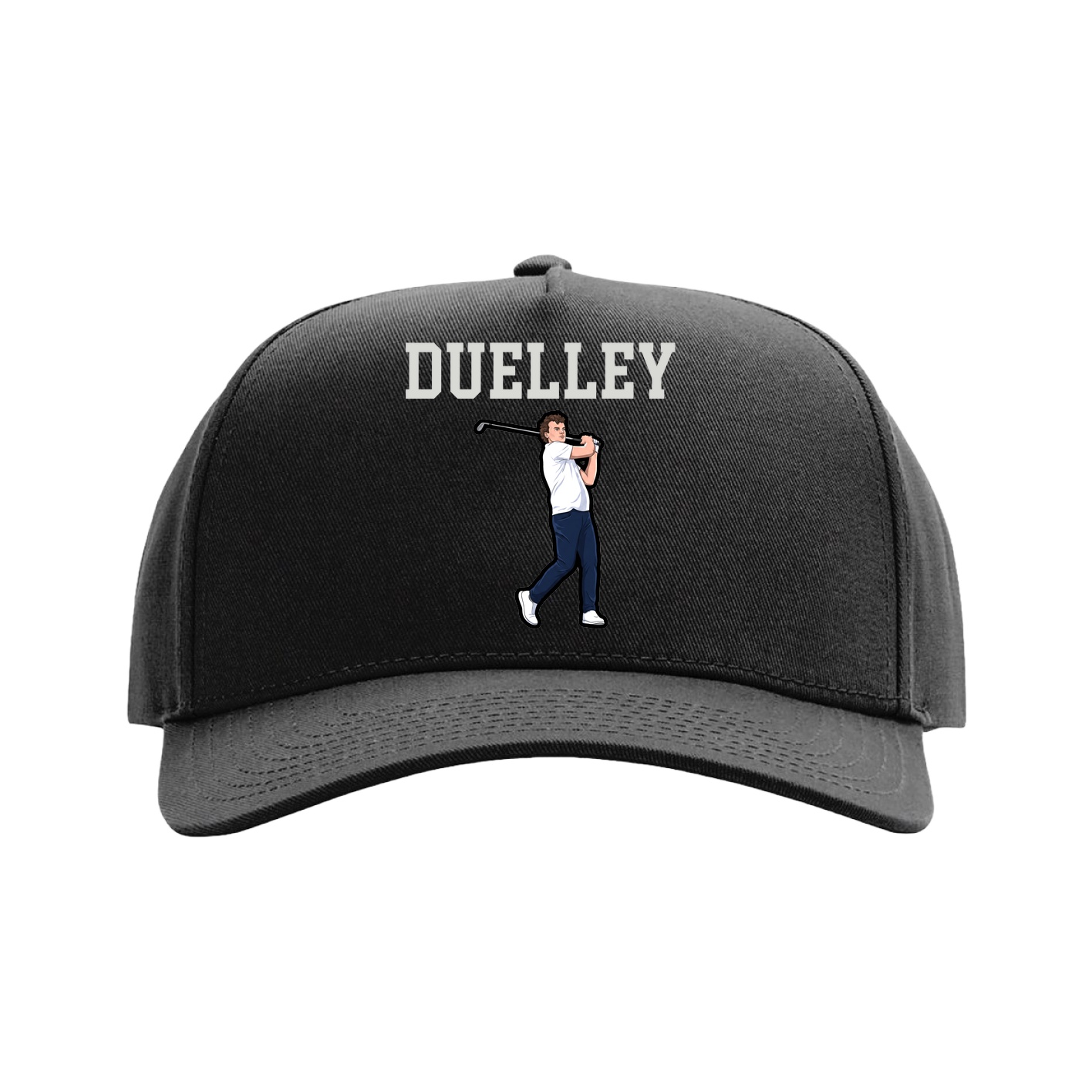 Full Fabric Five-Panel Champ Cap — Shirsey in Black