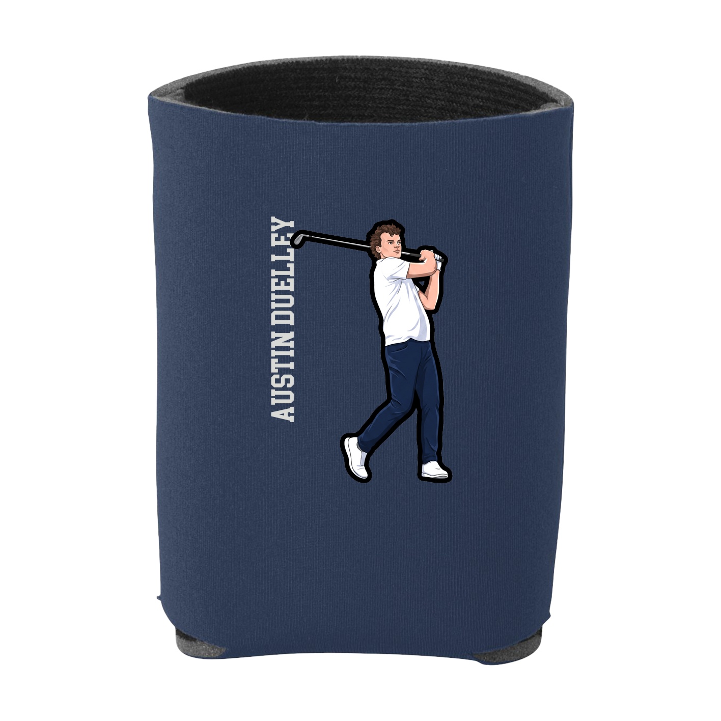 Can Holder — Name Vertical in Navy