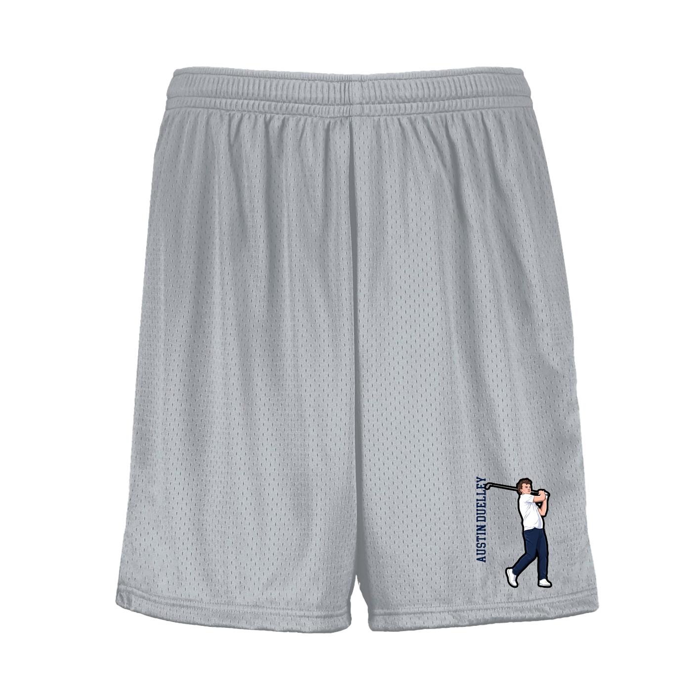 Shorts — Name Vertical in Silver