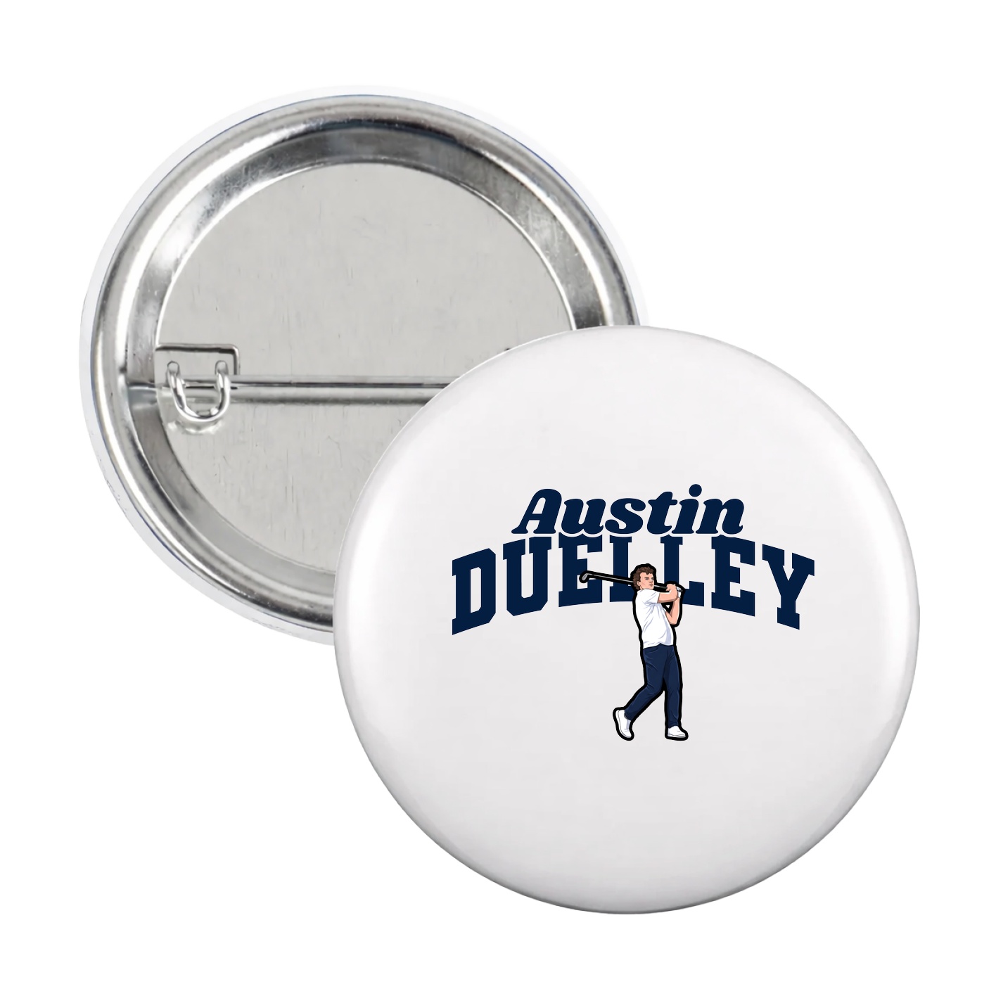 Game Day Button — Signature Arch in White