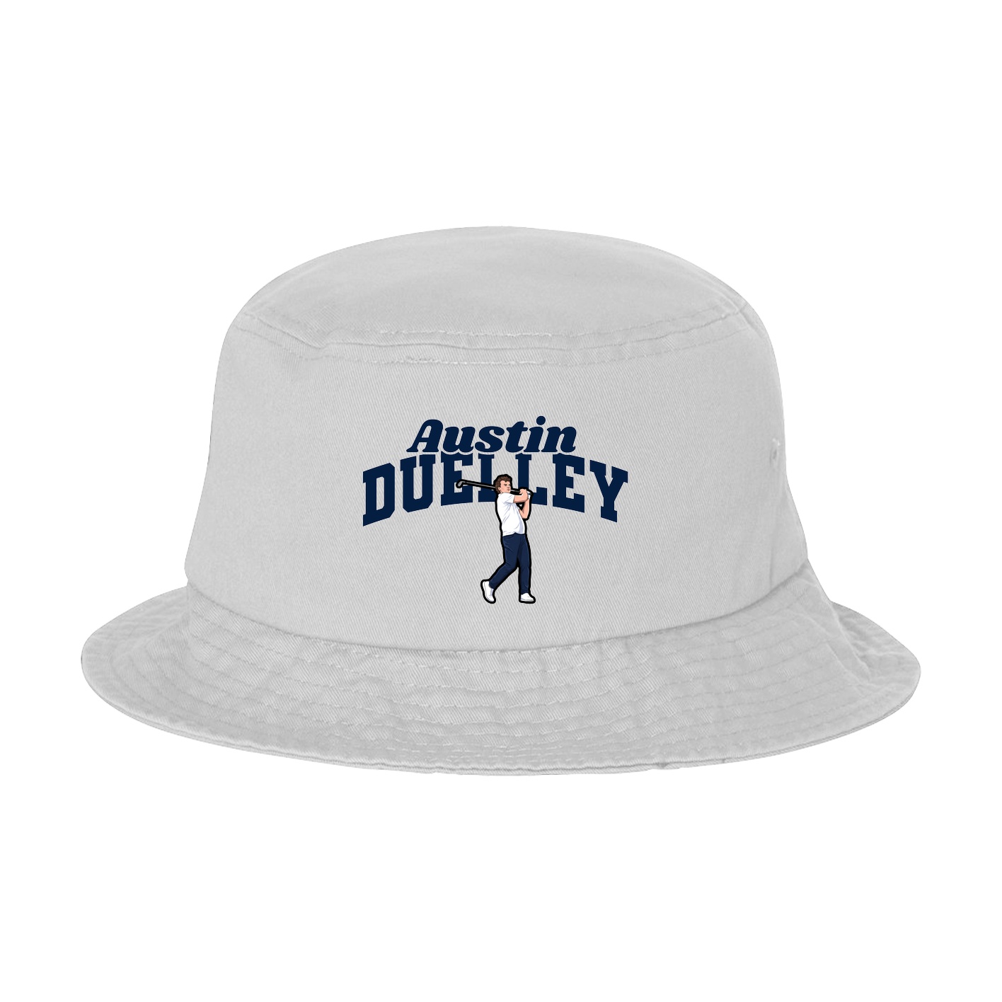 Bucket Cap — Signature Arch in White