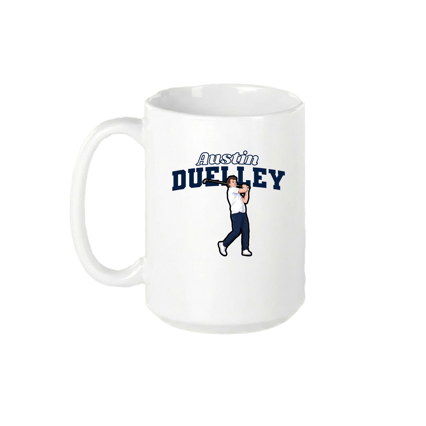15oz Coffee Mug — Name Arch in White