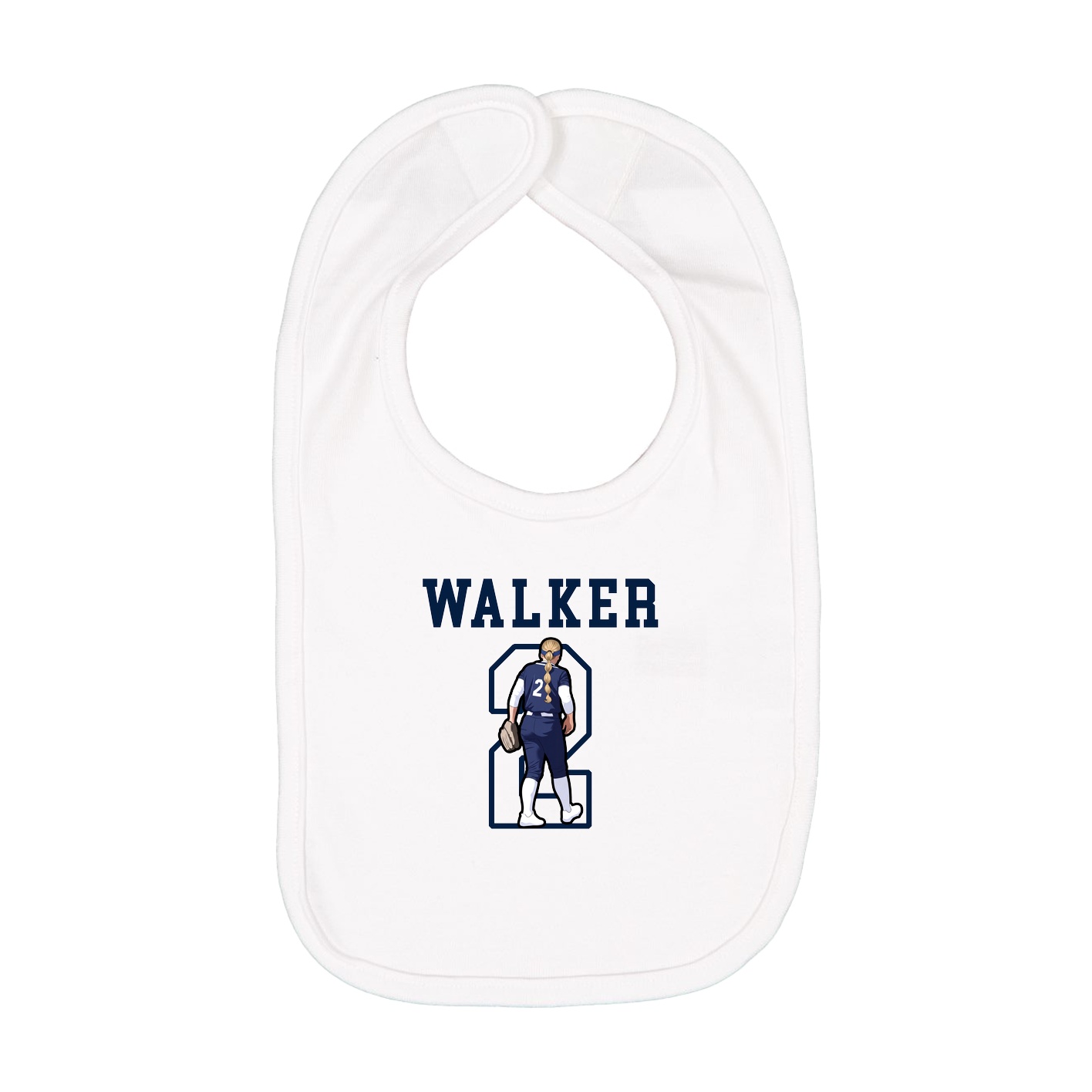Infant Bib — Shirsey in White