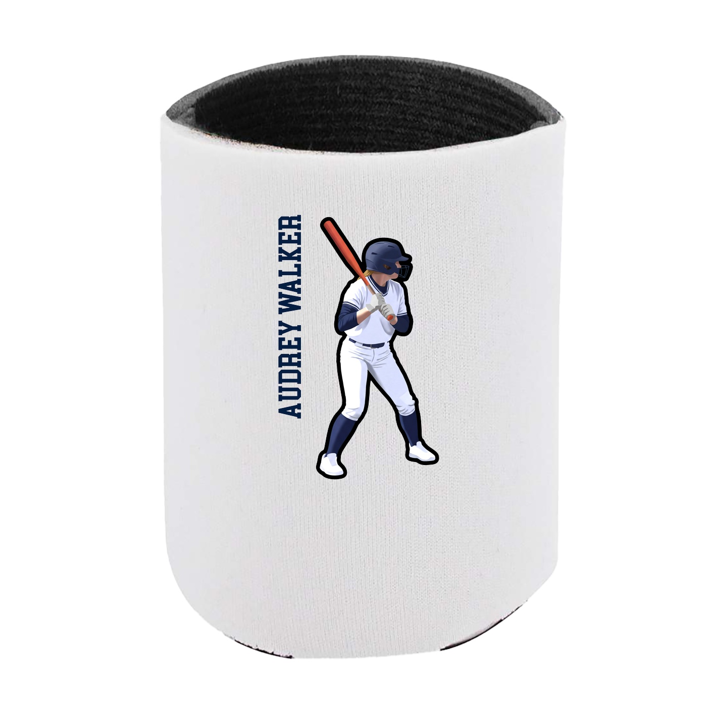 Can Holder — Name Vertical in White