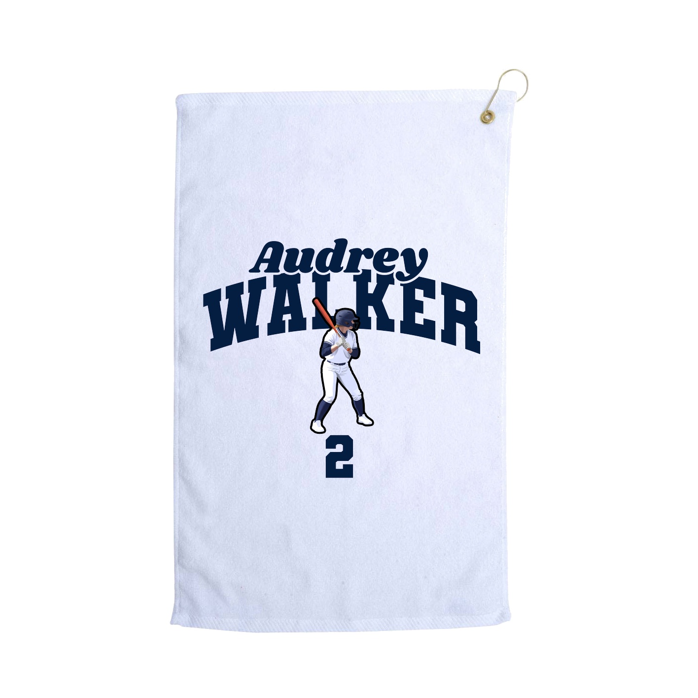 Golf Towel — Signature Arch in White