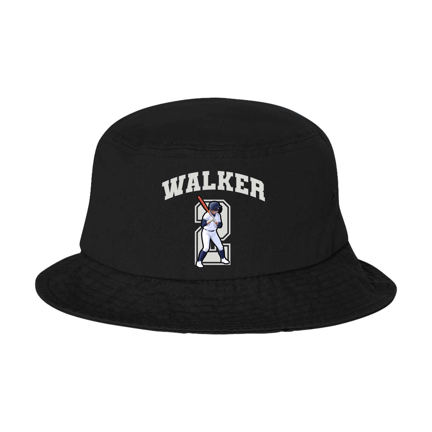 Bucket Cap — Number in Black