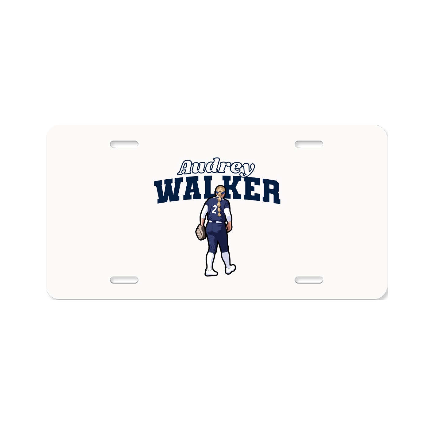 License Plate — Name Arch in Classic