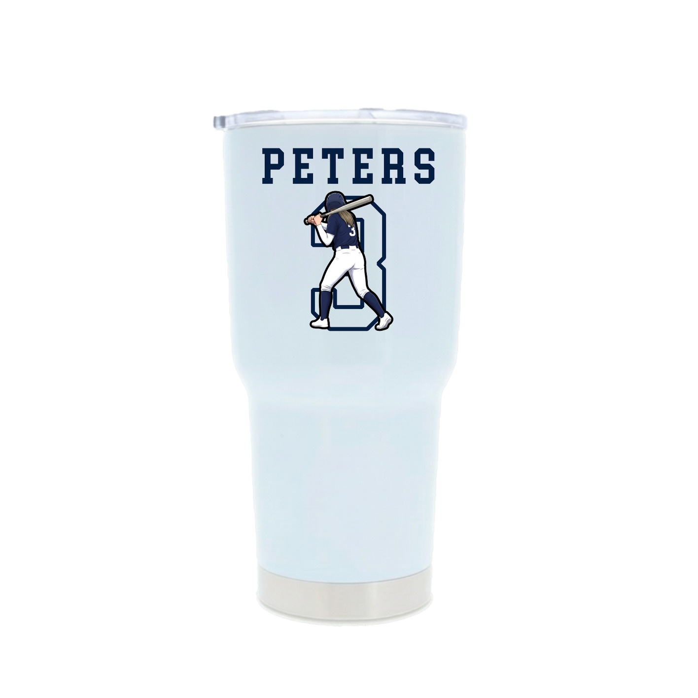 30oz Stainless Steel Tumbler — Shirsey in White