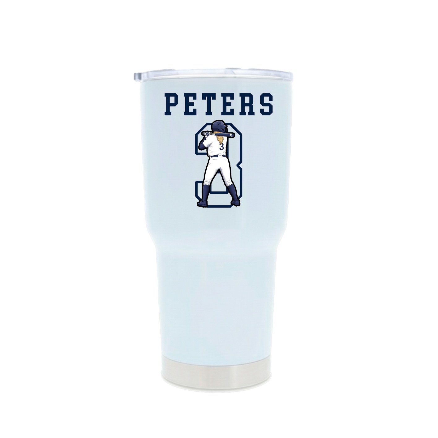 30oz Stainless Steel Tumbler — Shirsey in White