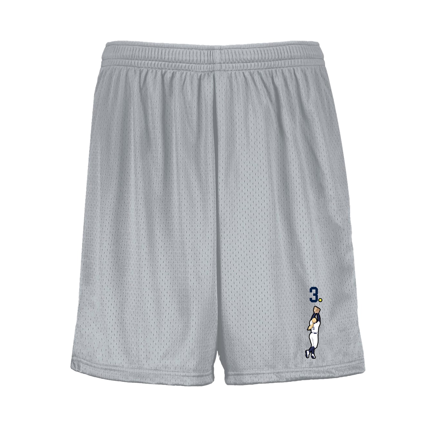 Shorts — Number Top in Silver