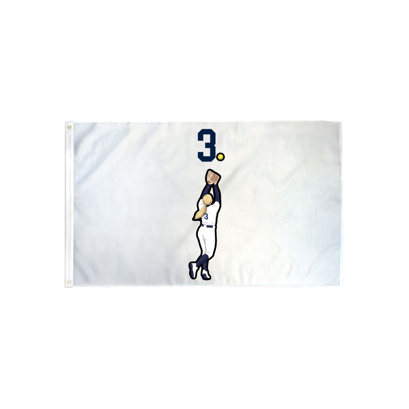 3x5 Flag — Number Top in Classic