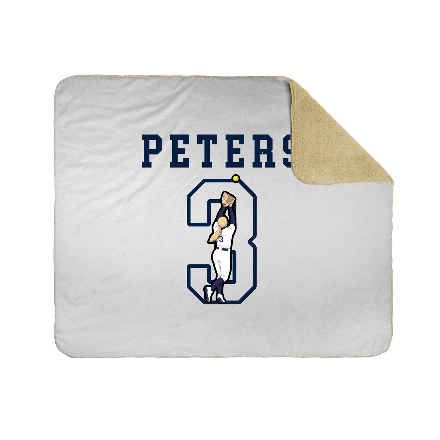 Throw Blanket — Shirsey in White