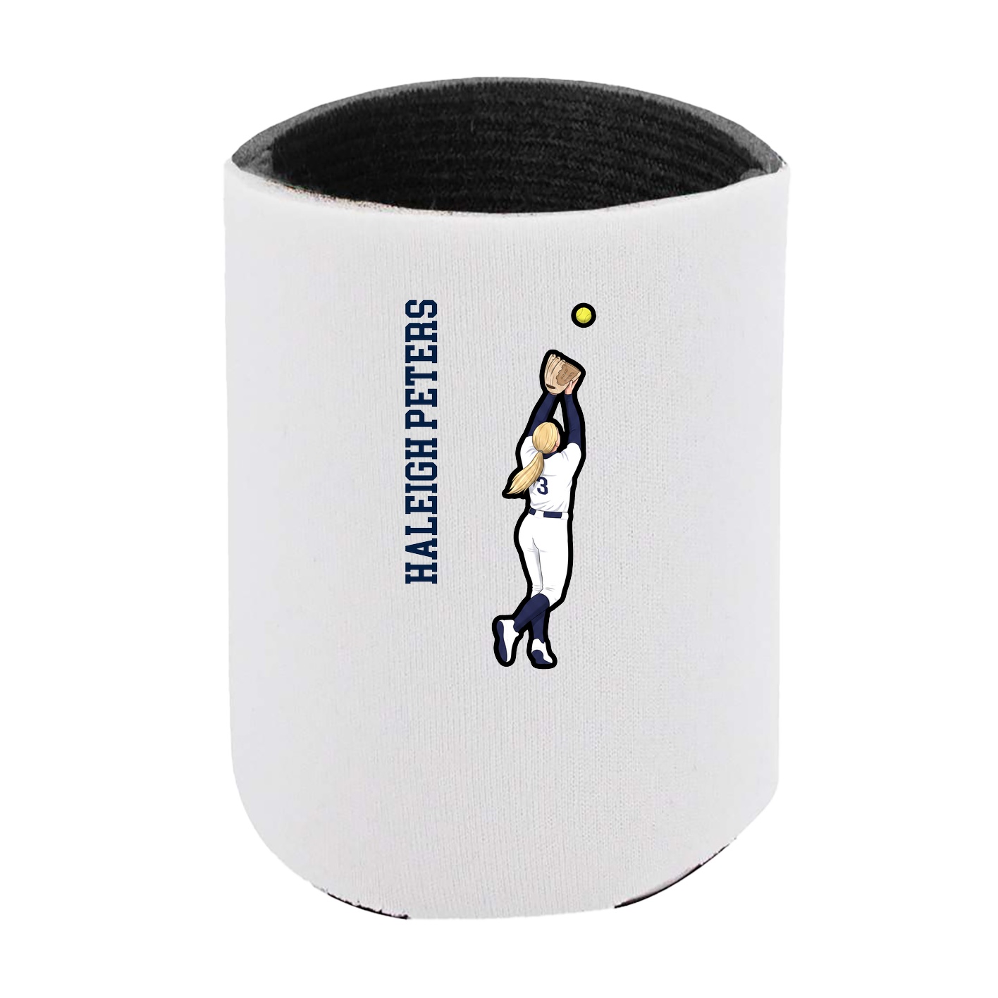 Can Holder — Name Vertical in White