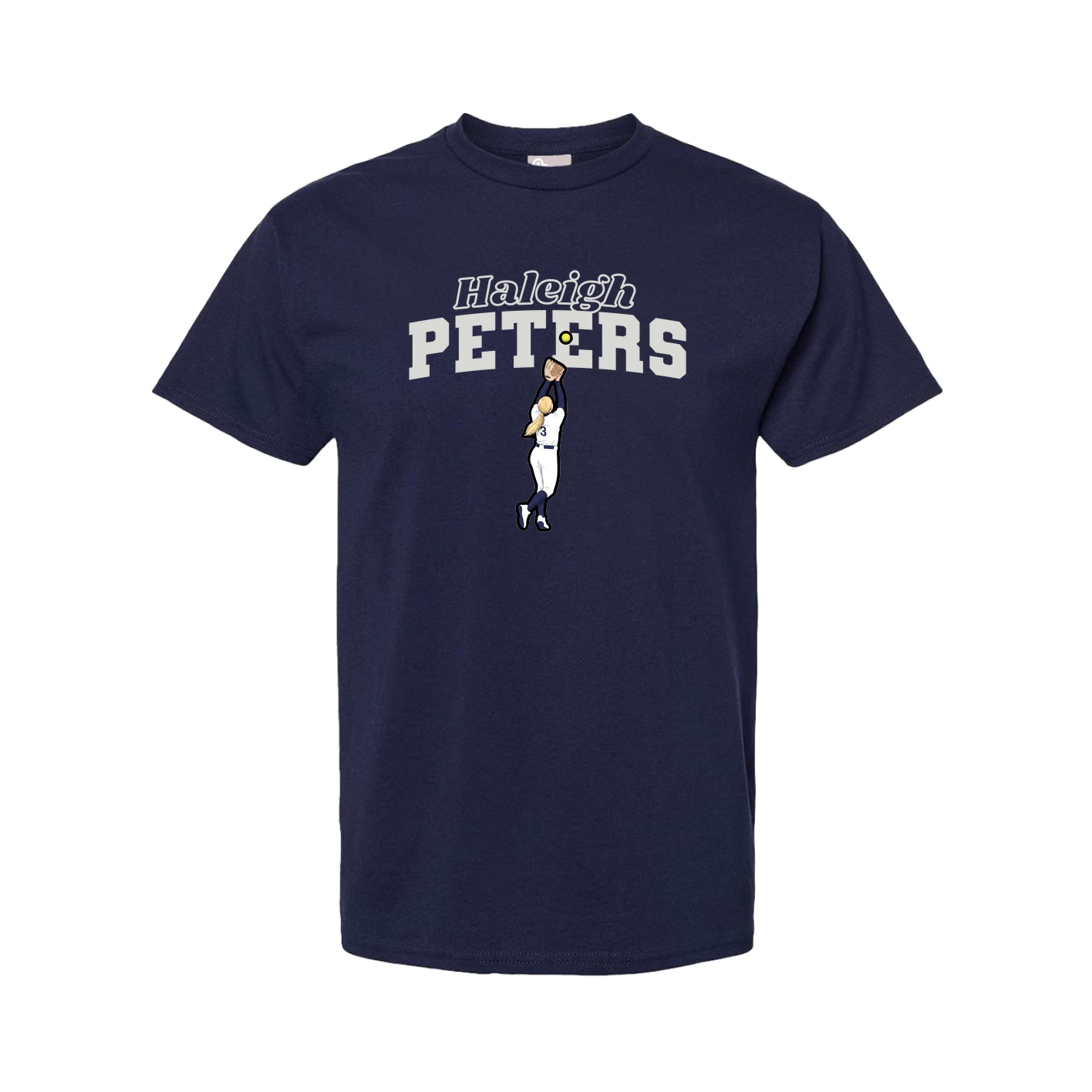 Youth Tee — Name Arch in Navy
